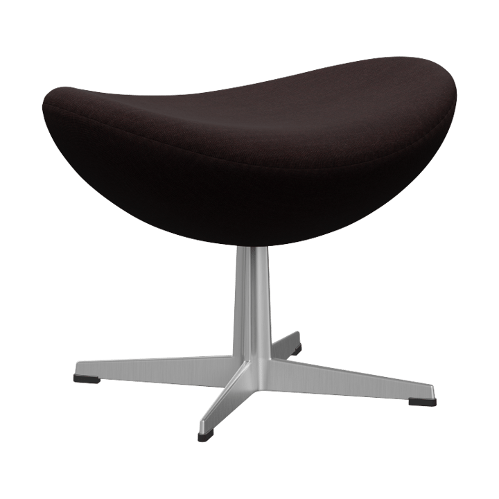 Ägget 3127 fotpall - Canvas 2 Light black 0374-steel - Fritz Hansen