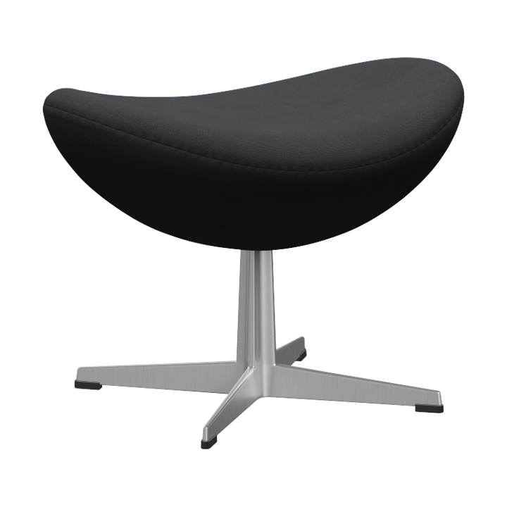 Ägget 3127 fotpall - Christianshavn Dark Grey 1174-steel - Fritz Hansen