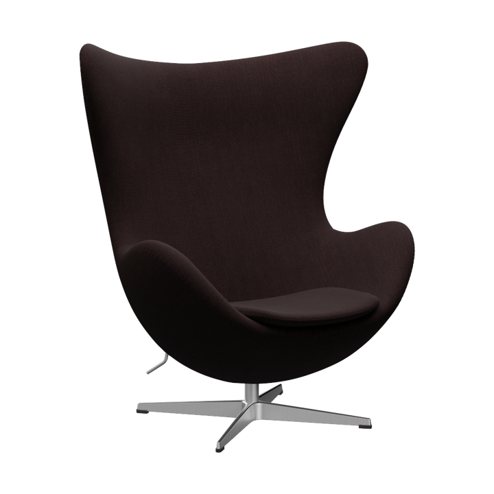 Ägget 3316 fåtölj - Canvas 2 Light black 0374-steel - Fritz Hansen