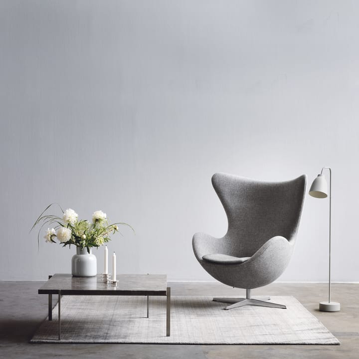 Ägget 3316 fåtölj, Leather aura walnut-steel Fritz Hansen