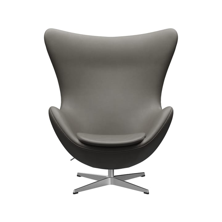 Ägget 3316 fåtölj - Leather essential lava-steel - Fritz Hansen