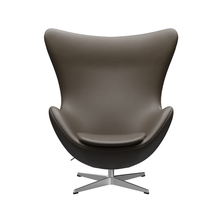 Ägget 3316 fåtölj - Leather essential stone-steel - Fritz Hansen