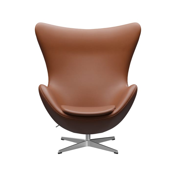 Ägget 3316 fåtölj - Leather essential walnut-steel - Fritz Hansen