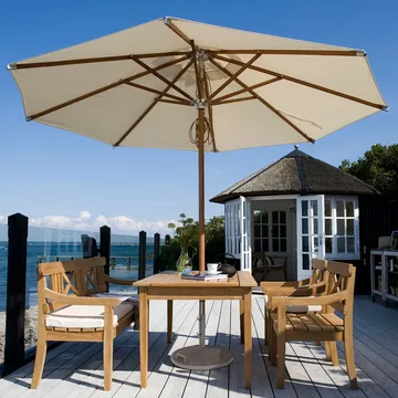 Atlantis parasoll - vit, ø330cm - Fritz Hansen