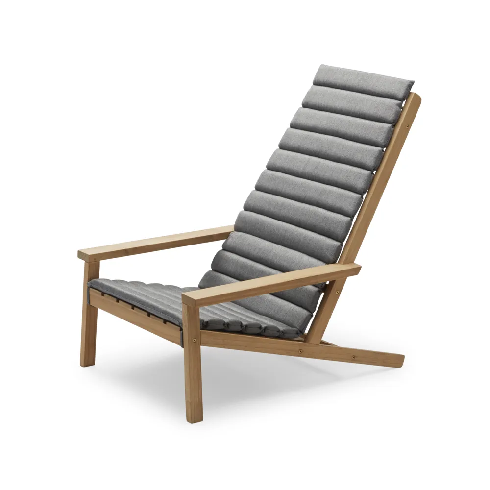 Between Lines däckstolsdyna, tyg outdoor textile ash Fritz Hansen