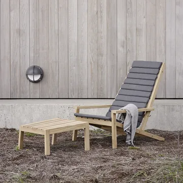 Between Lines däckstolsdyna - tyg outdoor textile ash - Fritz Hansen