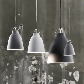 Caravaggio 1 pendel - Svart-svart textilsladd - Fritz Hansen