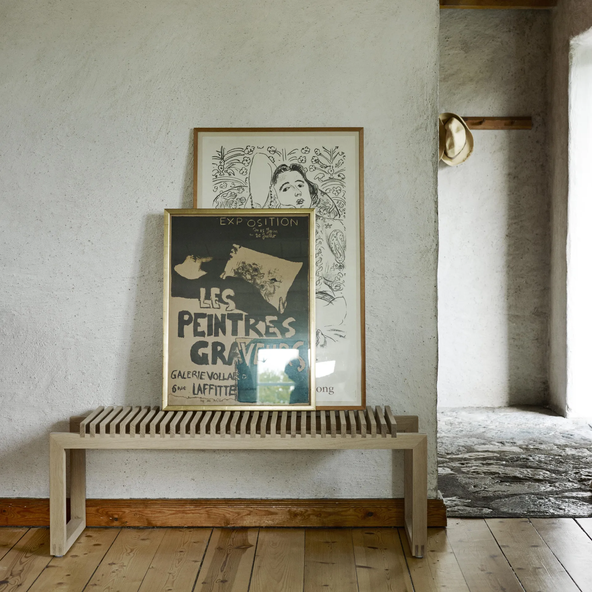 Cutter bänk 121 cm, Ek Fritz Hansen