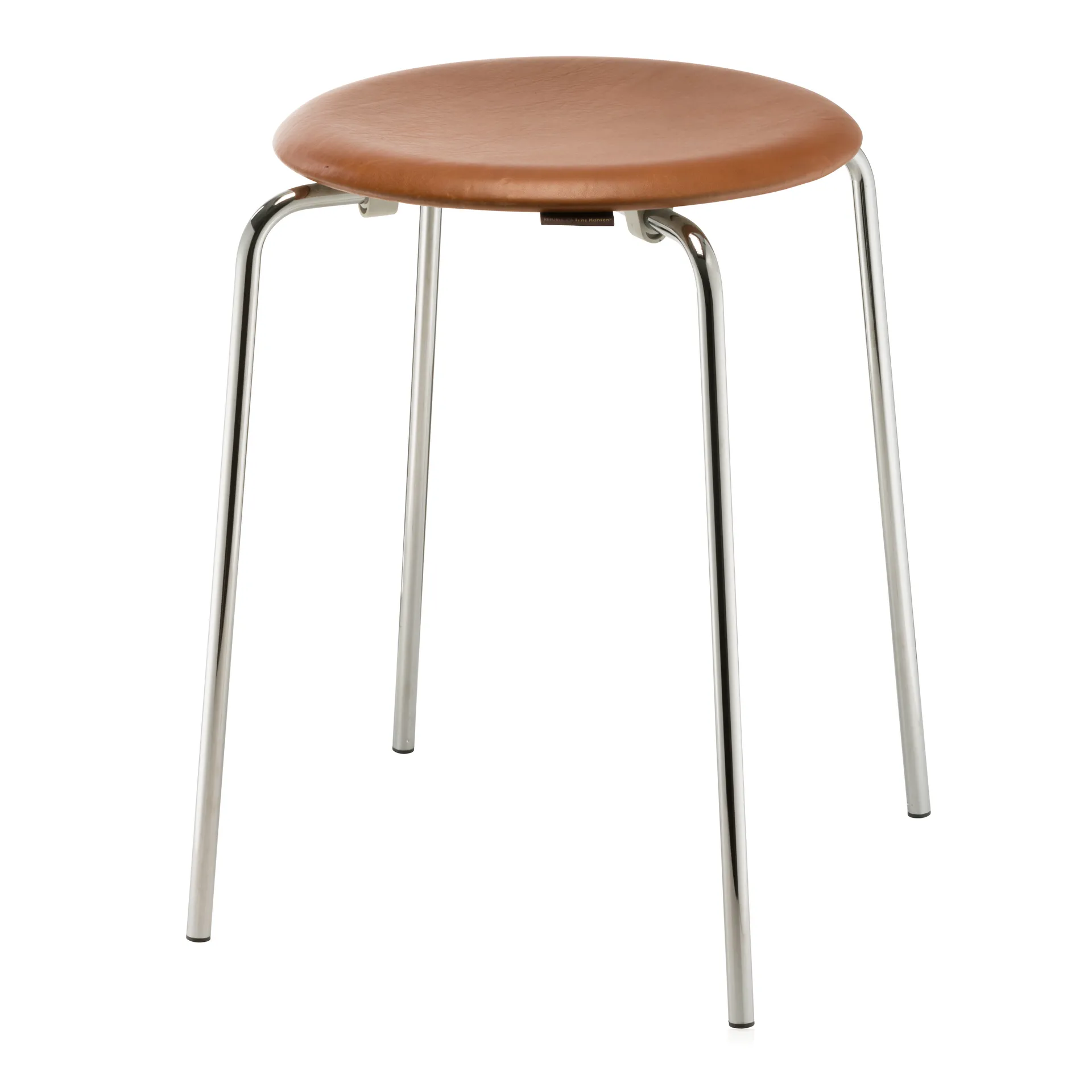 Dot pall läder, Walnut Fritz Hansen