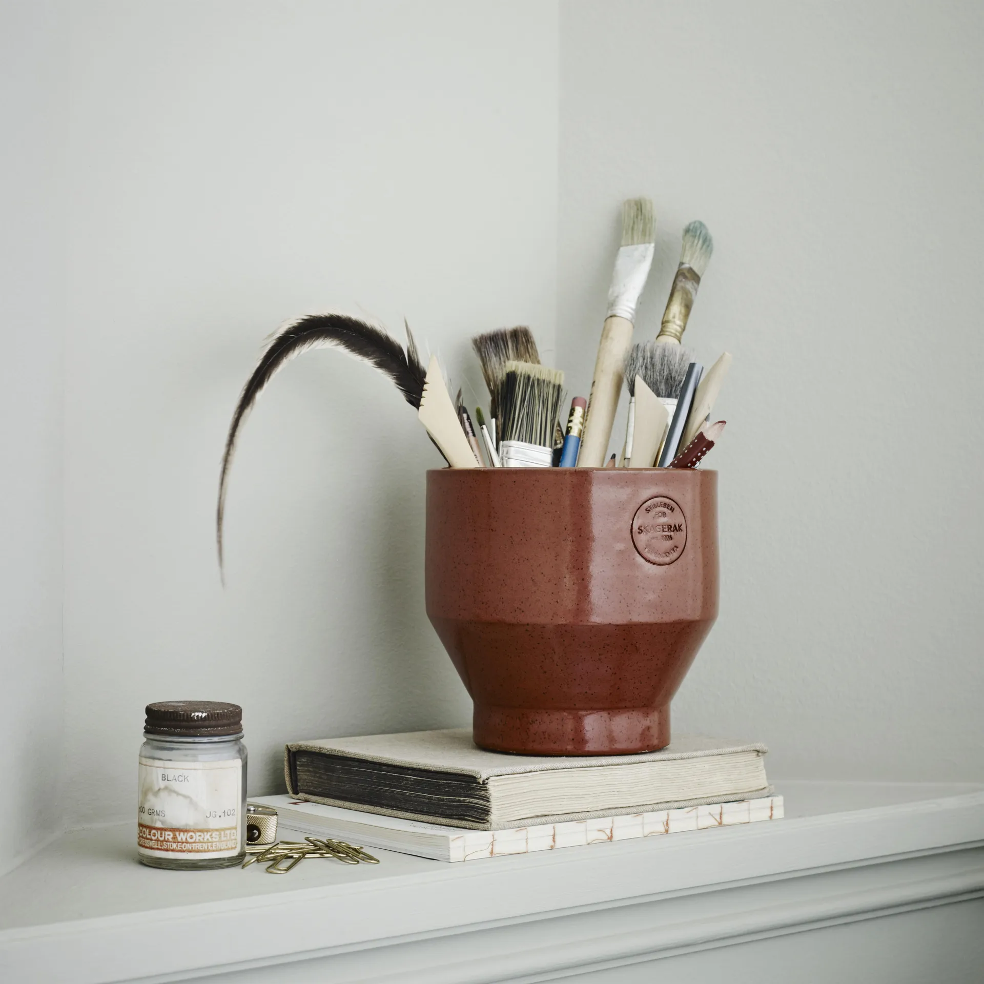 Edge kruka (inomhus) Ø15 cm, burned red Fritz Hansen