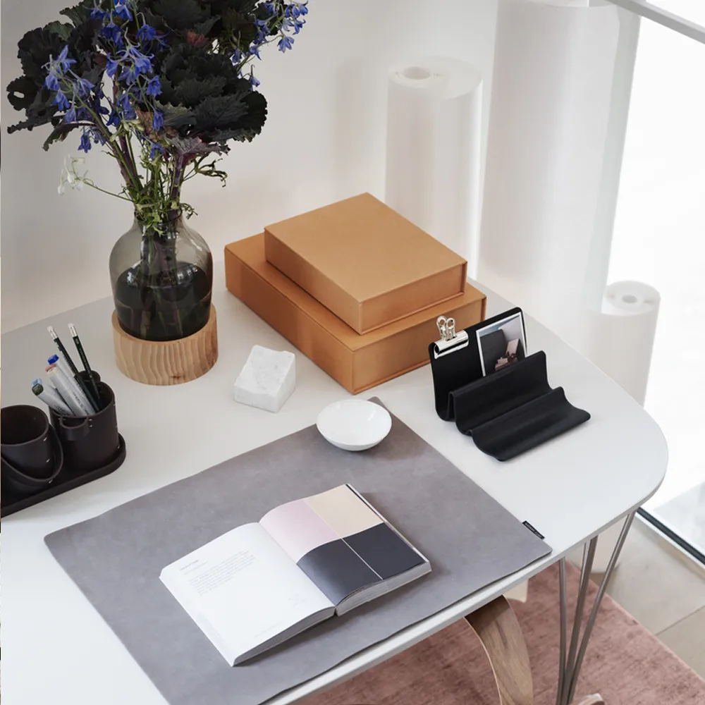 FH125 bord, Vit laminat-krom Fritz Hansen