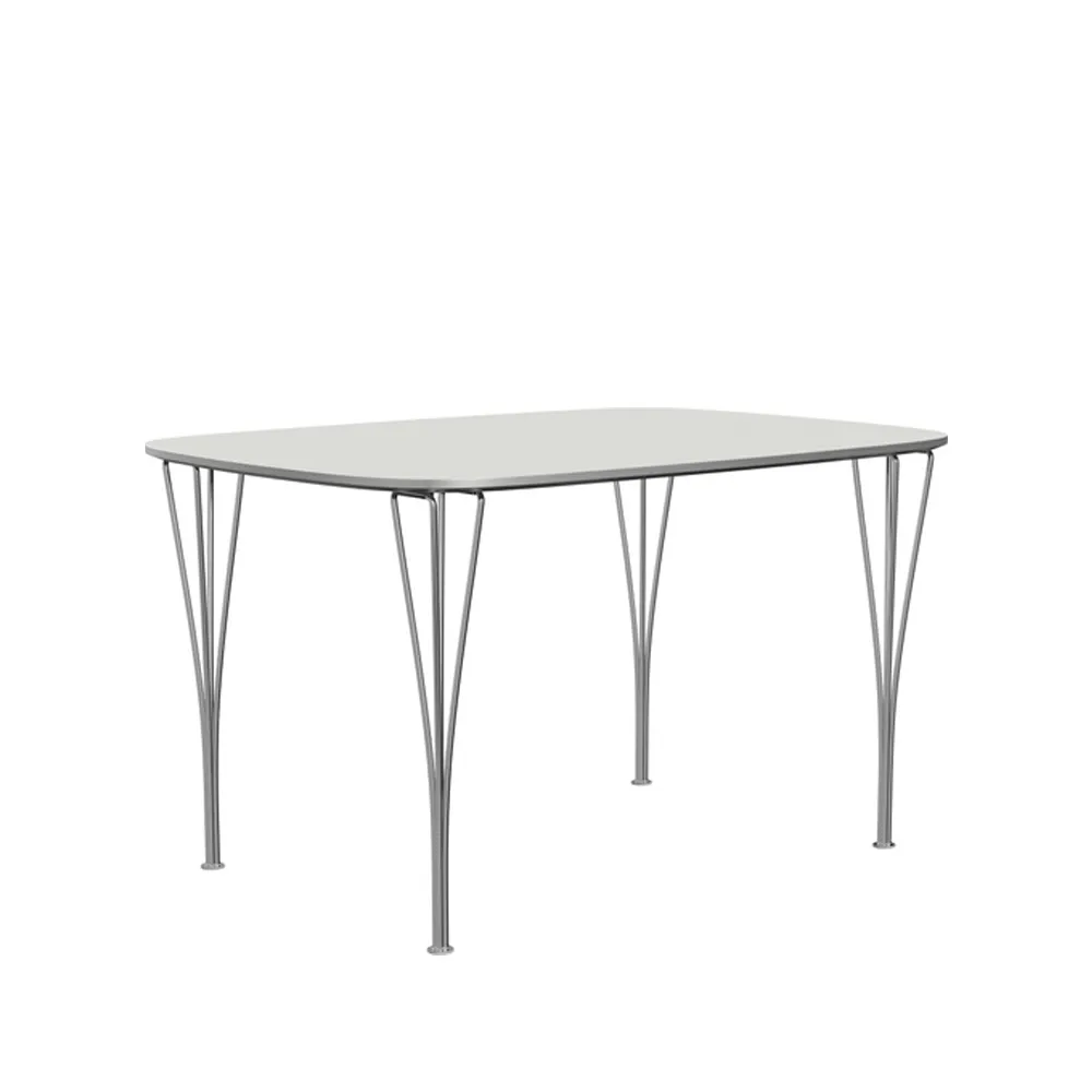 FH125 bord, Vit laminat-krom Fritz Hansen