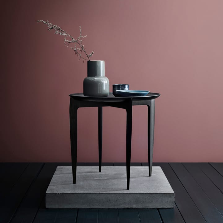 Foldable Tray Table Ø 45 cm, Svart Fritz Hansen