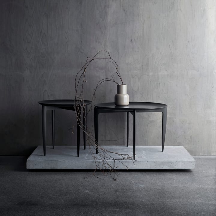 Foldable Tray Table Ø 45 cm, Svart Fritz Hansen