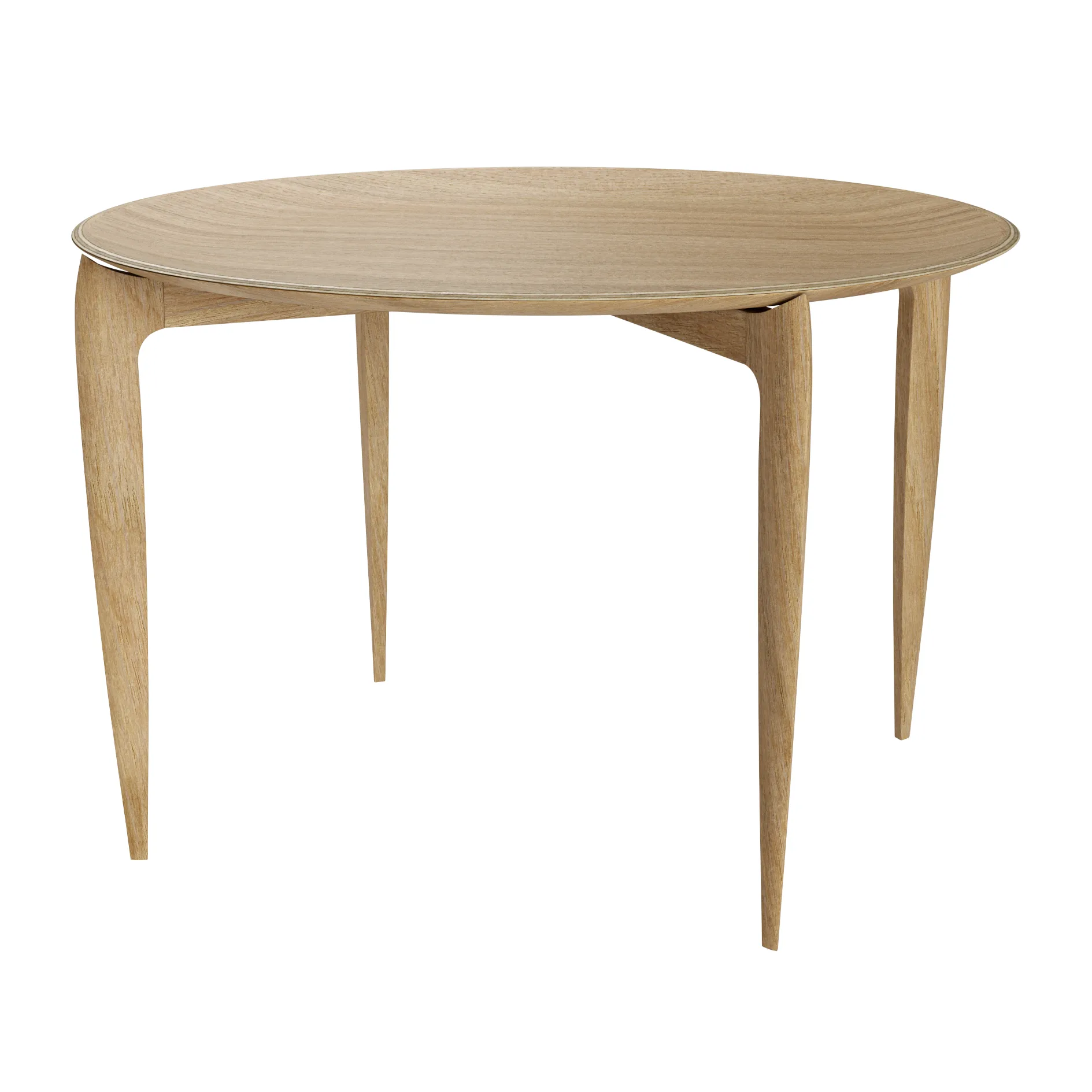 Foldable Tray Table Ø60 cm, Oiled oak Fritz Hansen