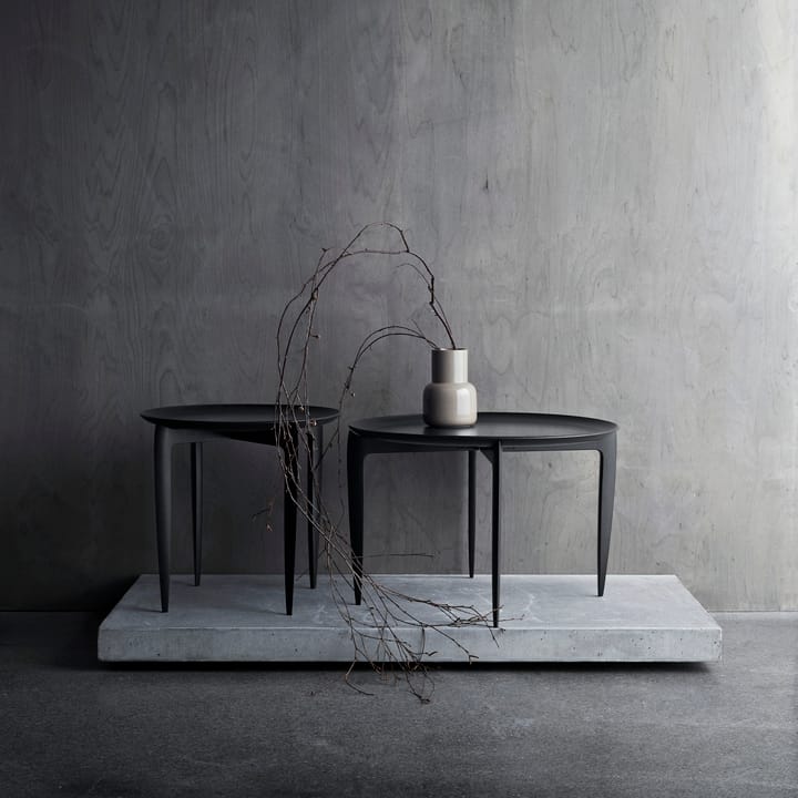 Foldable Tray Table Ø60 cm, Svart Fritz Hansen
