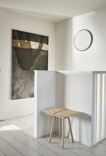 Georg läderdyna med rem till pall/barstol - Beige-brun - Fritz Hansen