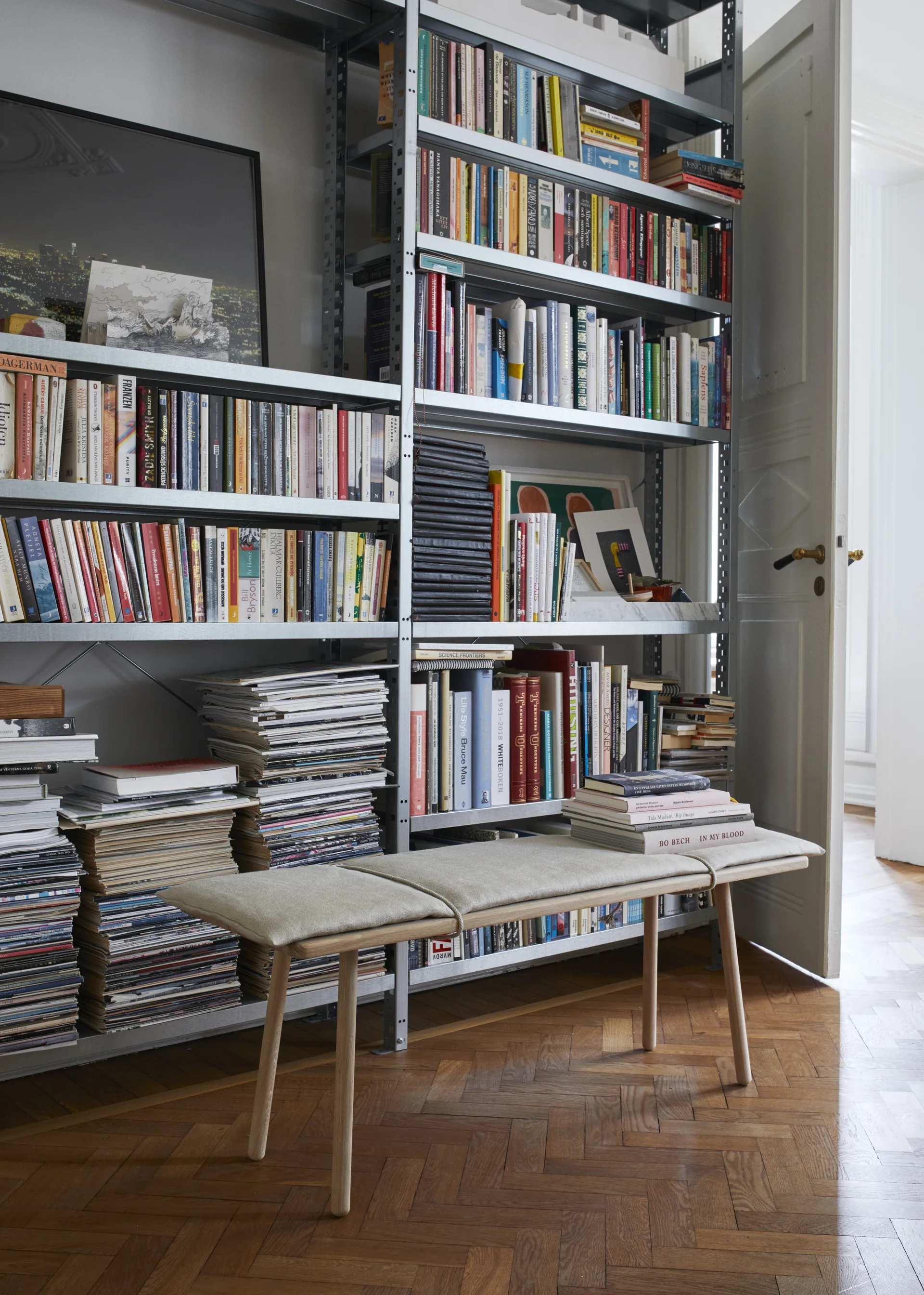 Georg linnedyna med rem till bänk, Beige Fritz Hansen