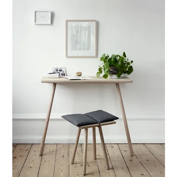 Georg pall - Linen, ek obehandlad, inkl. dyna i linne - Fritz Hansen