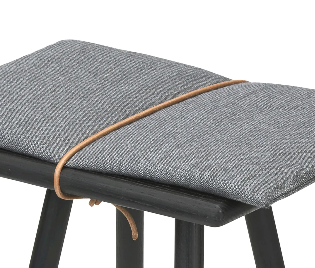 Georg ulldyna med rem till pall/barstol, Ljusgrå-natur Fritz Hansen