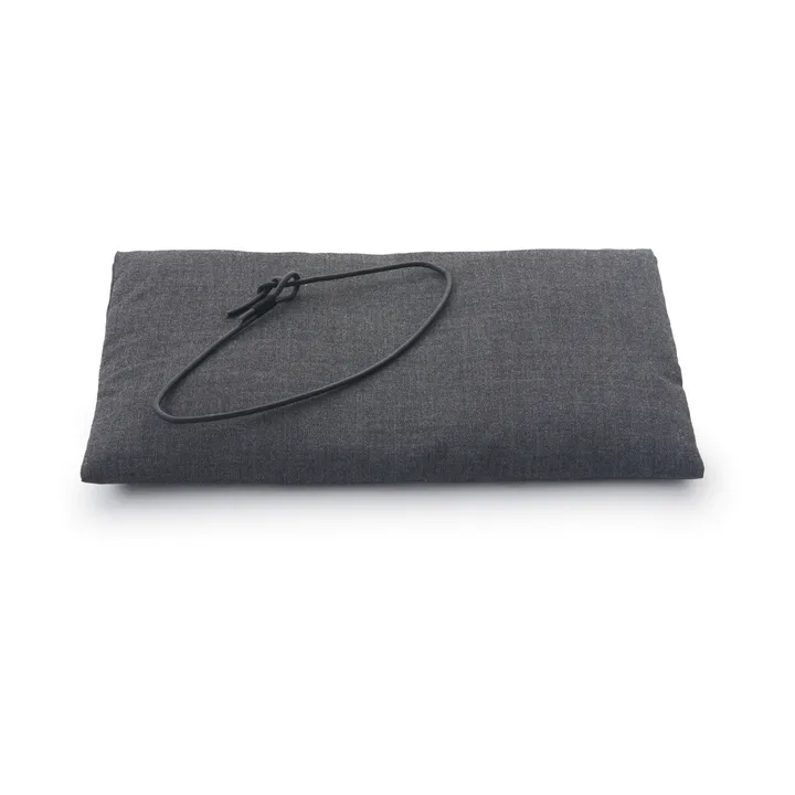 Georg ulldyna med rem till pall/barstol - Mörkgrå-svart - Fritz Hansen