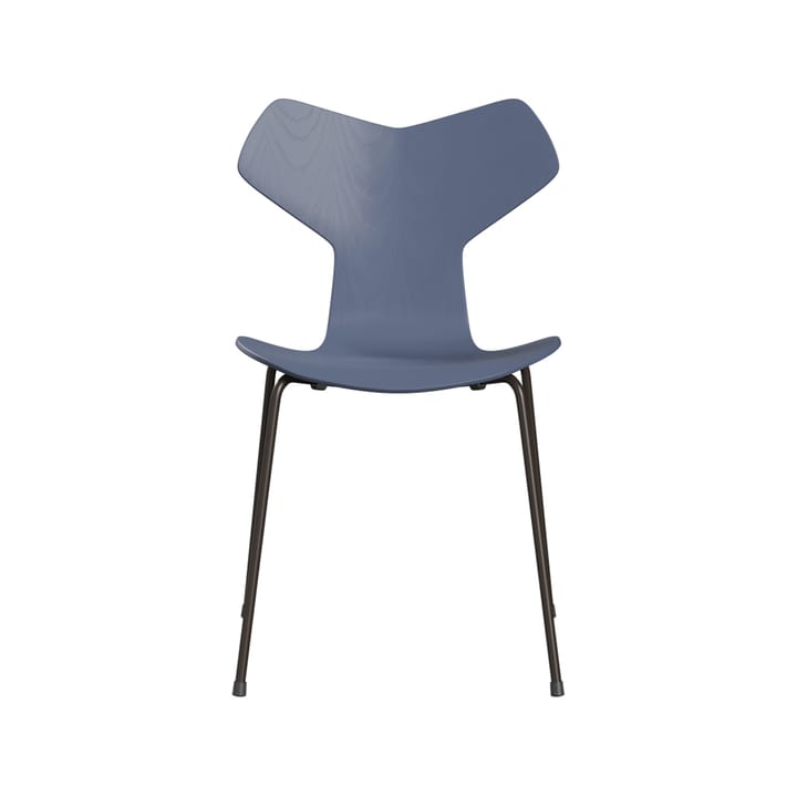 Grand Prix 3130 stol - Dusk blue-målad ask-brunt stativ - Fritz Hansen