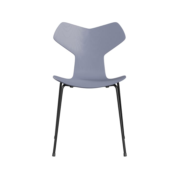 Grand Prix 3130 stol - Lavender blue-målad ask-svart stativ - Fritz Hansen