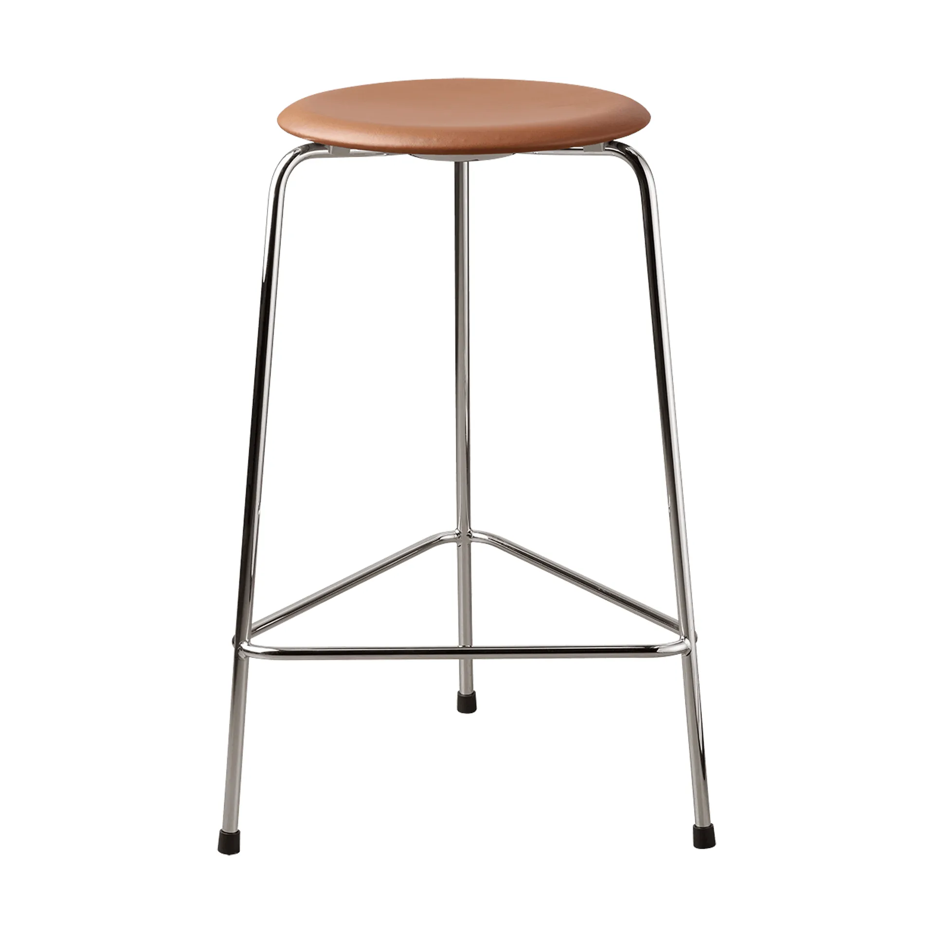 High Dot counter stool 3 ben, Essential walnut-chrome Fritz Hansen