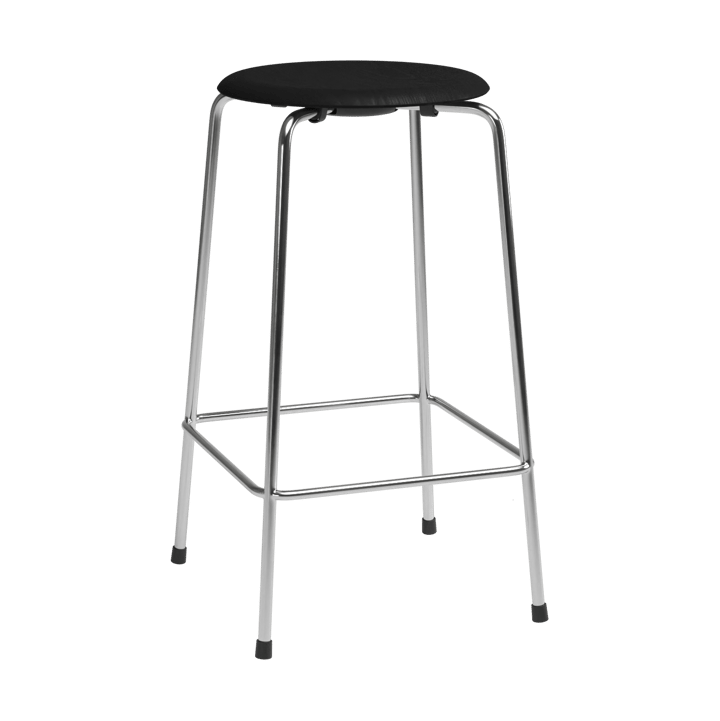 High Dot counter stool 4 ben - Svart ask-krom - Fritz Hansen
