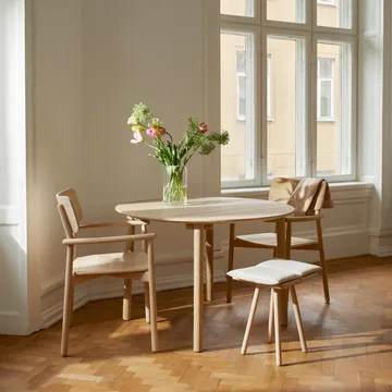 Hven matbord 94x190 cm - Obehandlad ek - Fritz Hansen