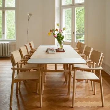 Hven matbord 94x190 cm - Oljad ek - Fritz Hansen