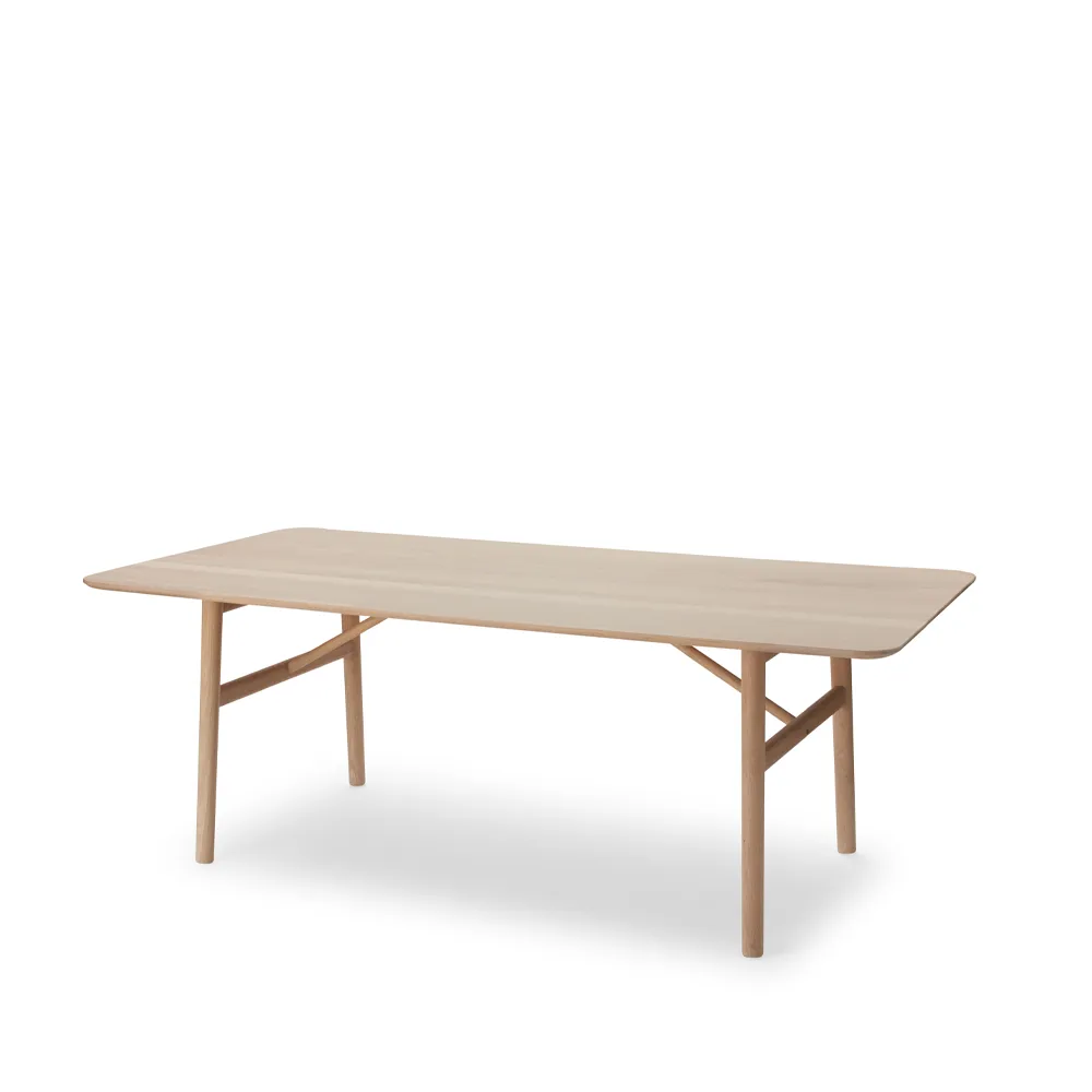 Hven matbord 94x190 cm, Vitoljad ek Fritz Hansen