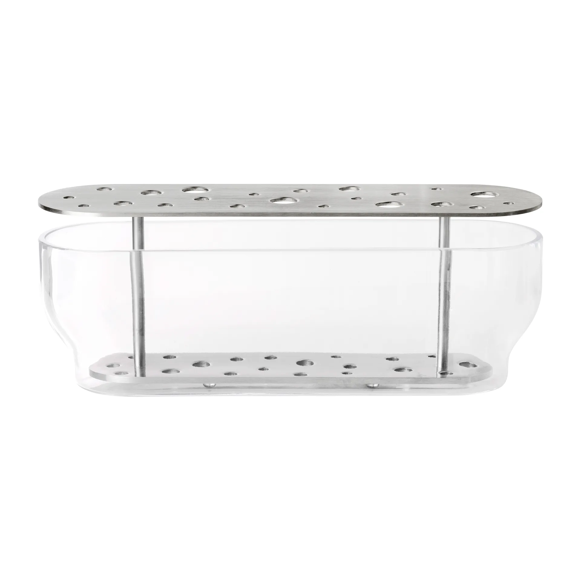 Ikebana vas rostfritt stål, Lång Fritz Hansen