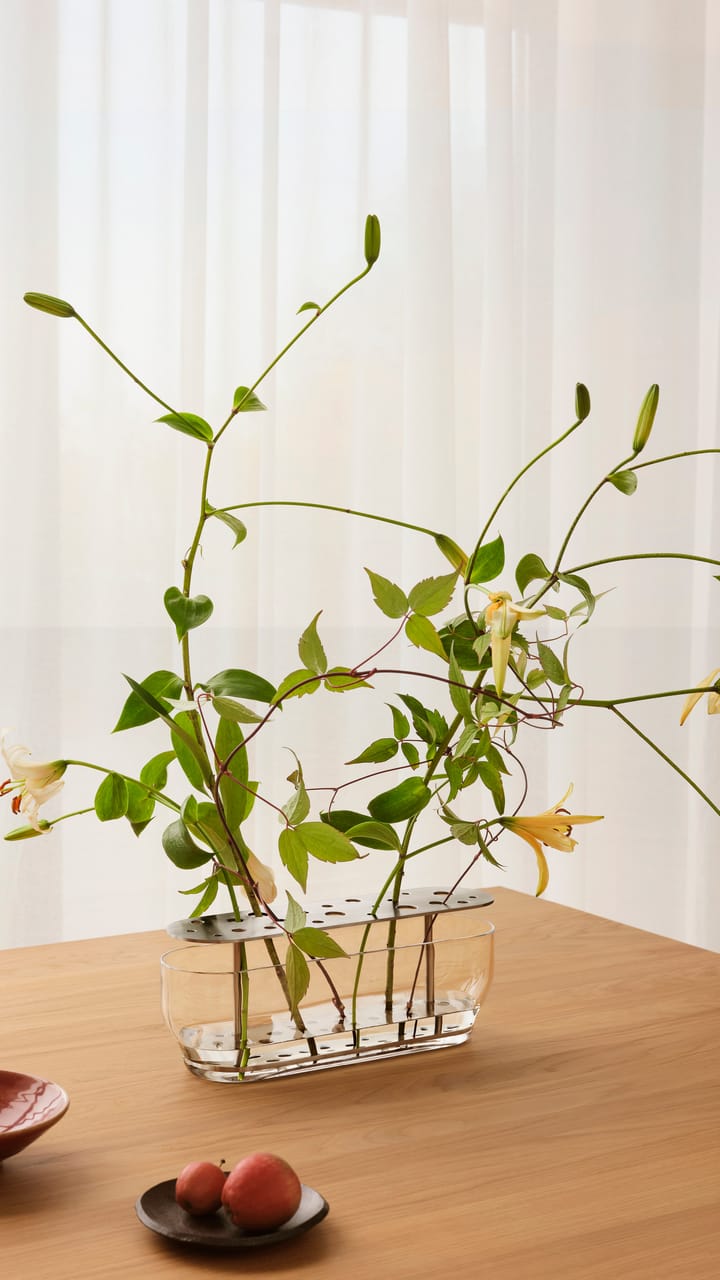 Ikebana vas rostfritt stål - Lång - Fritz Hansen