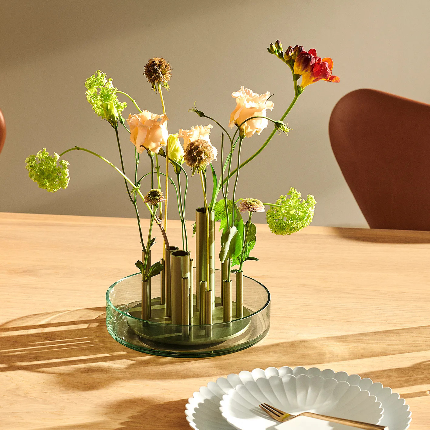 Ikeru vas Forest green, Låg Fritz Hansen