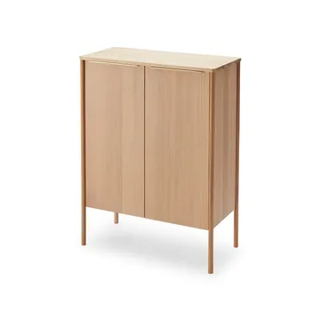 Jut High skåp - oak oiled, mässing - Fritz Hansen