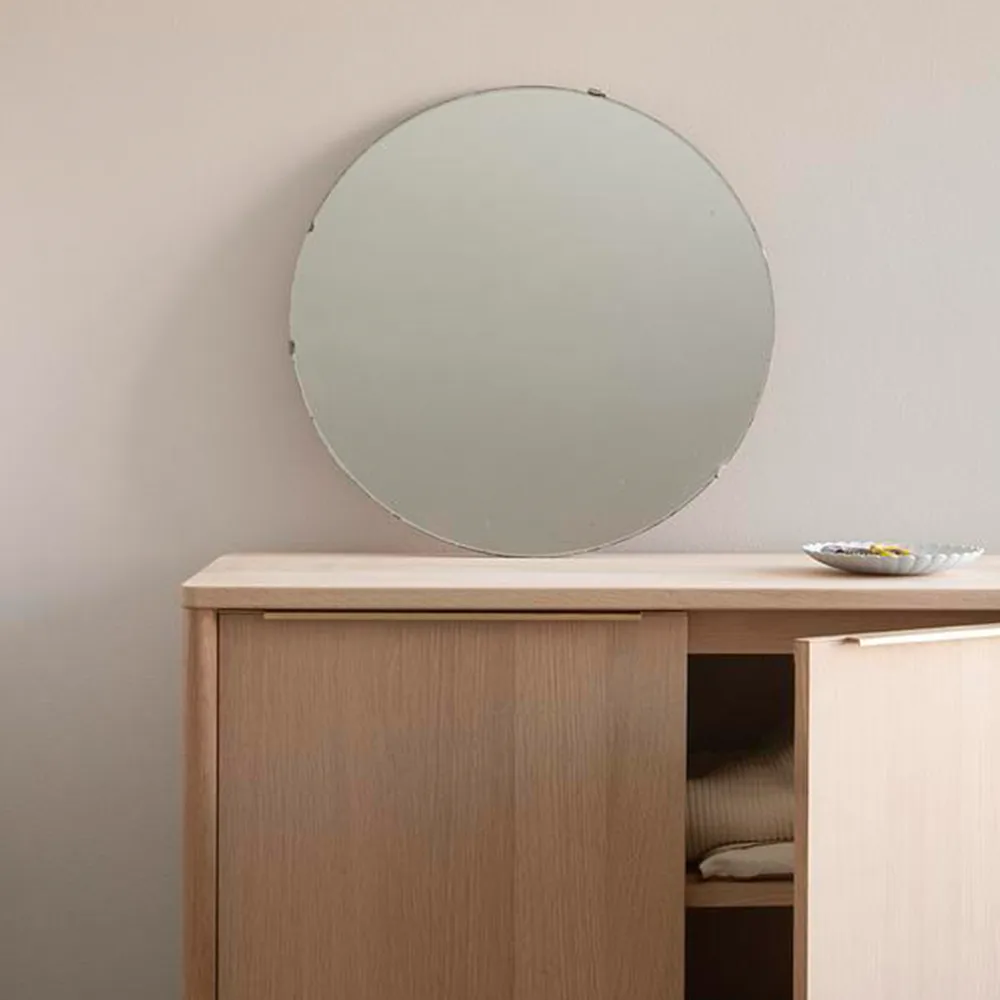 Jut High skåp, Oak oiled-svart marmor-mässing Fritz Hansen