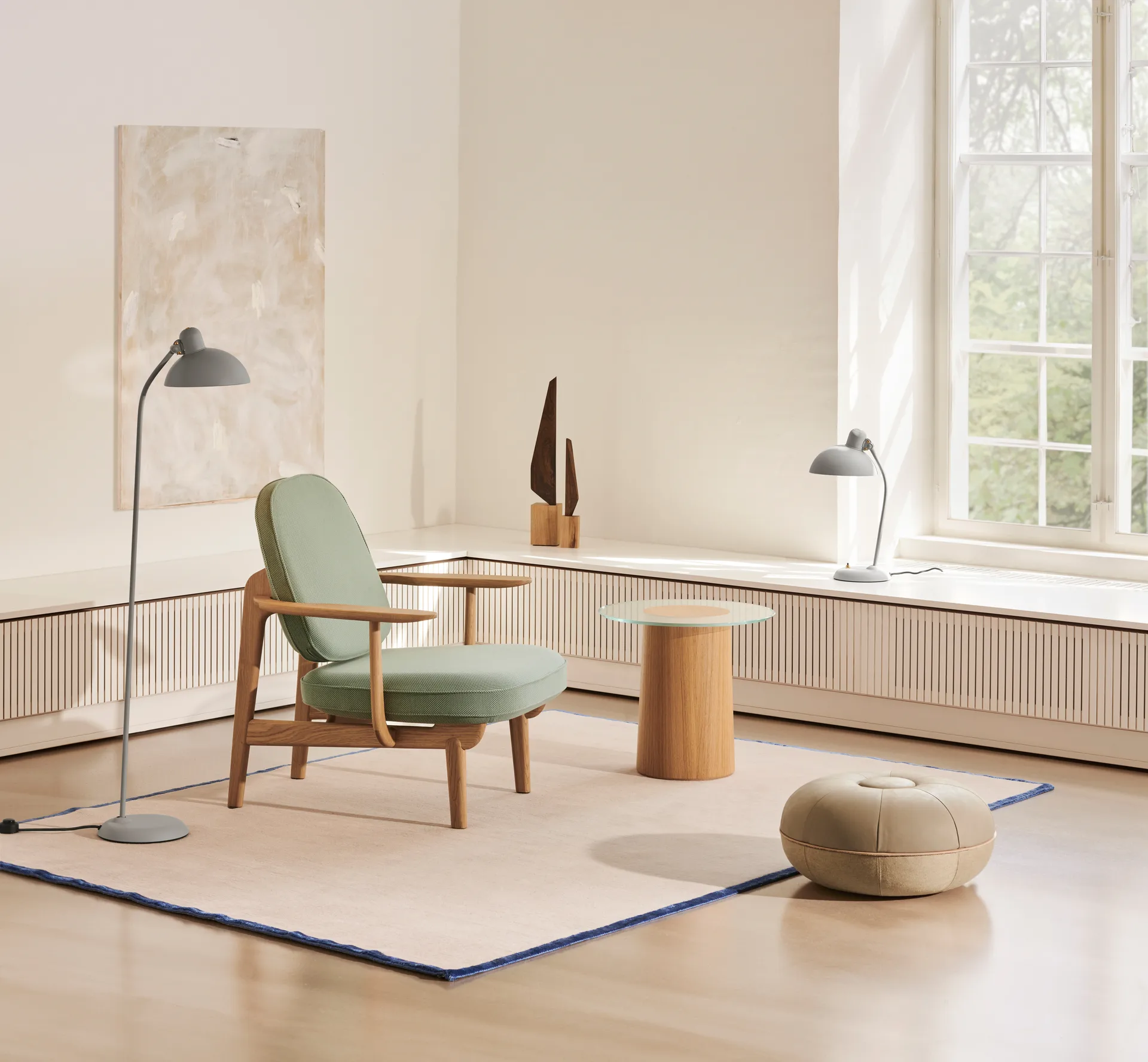 Kaiser Idell 6556-T bordslampa, Easy Grey Fritz Hansen