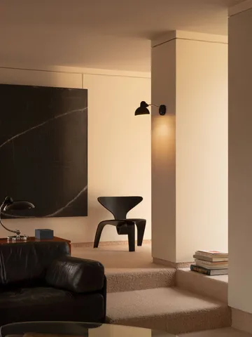 Kaiser Idell 6567-W vägglampa - Matt black - Fritz Hansen