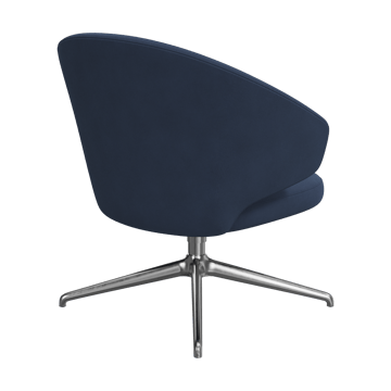 Let loungestol - Tyg Christianhavn 1153-polerat stål-aluminium - Fritz Hansen