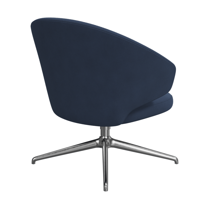 Let loungestol, Tyg Christianhavn 1153-polerat stål-aluminium Fritz Hansen