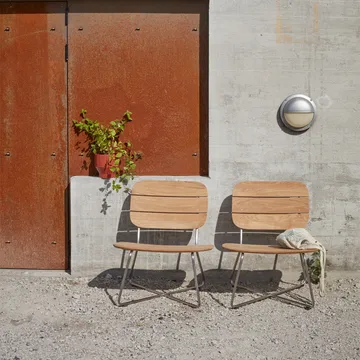 Lilium loungestol - teak, rostfritt stål - Fritz Hansen