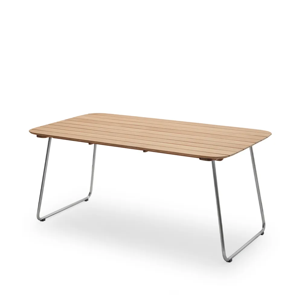 Lilium matbord, teak, rostfritt stål Fritz Hansen