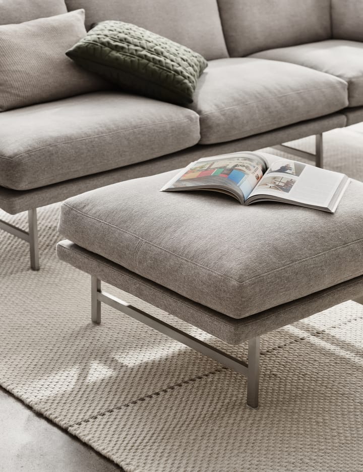 Lissoni PL110S pouf 67x75 cm, Clay 012-rostfritt stål Fritz Hansen
