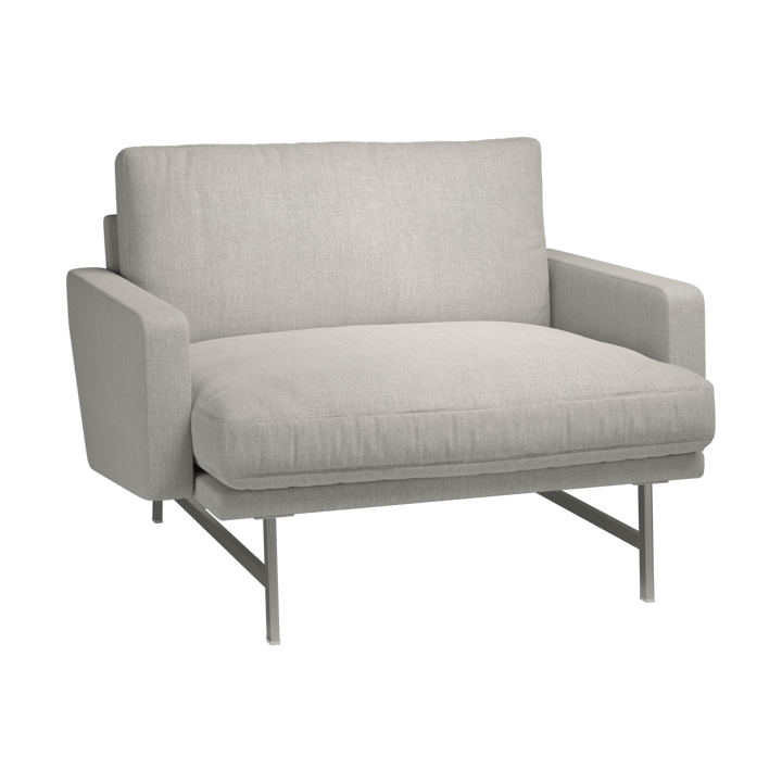Lissoni PL111 lounge chair large - Clay 012-rostfritt stål - Fritz Hansen