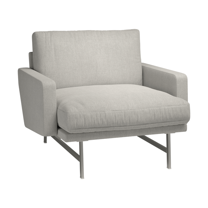 Lissoni PL111S lounge chair small - Clay 012-rostfritt stål - Fritz Hansen