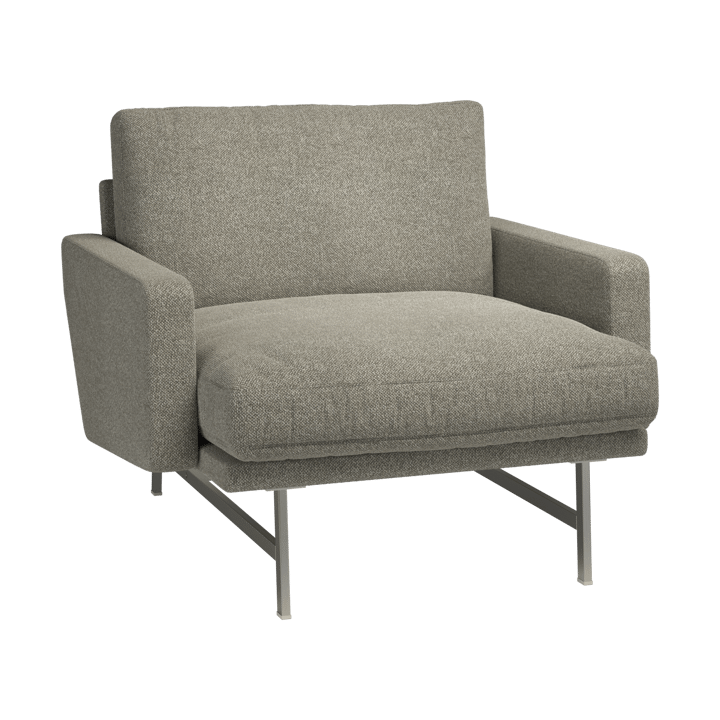 Lissoni PL111S lounge chair small - Moss 015-rostfritt stål - Fritz Hansen