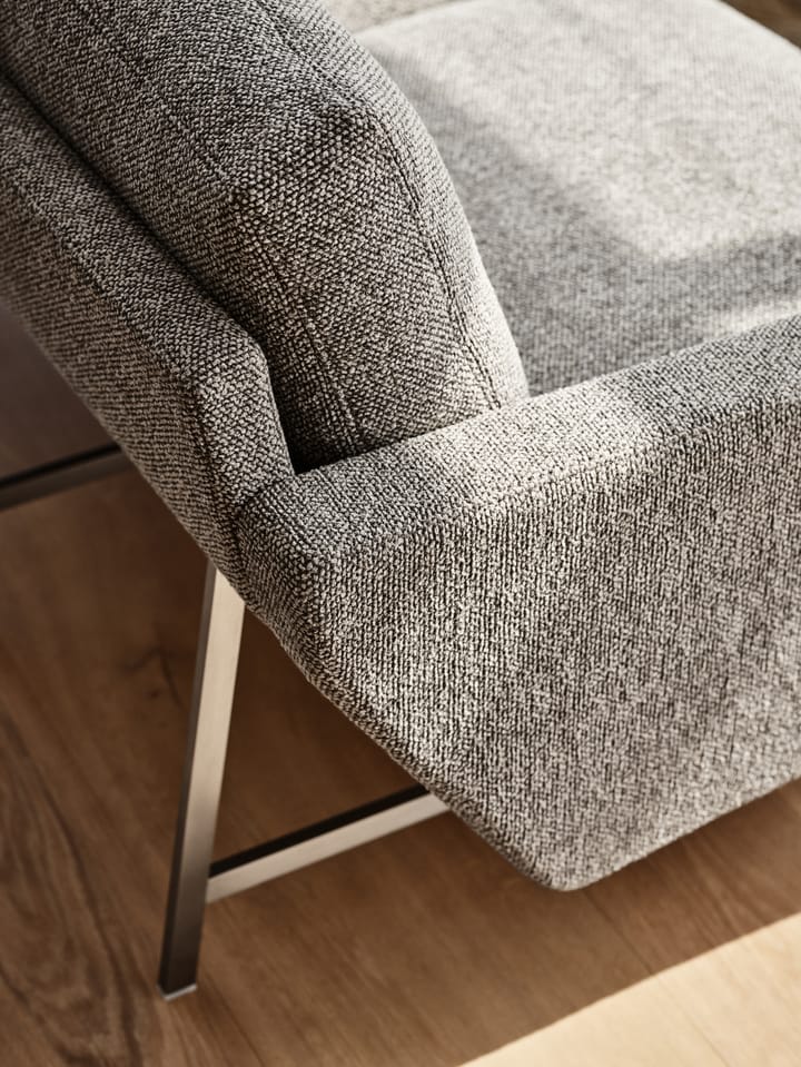 Lissoni PL114 R högerställd hörnsoffa, Moss 015-rostfritt stål Fritz Hansen