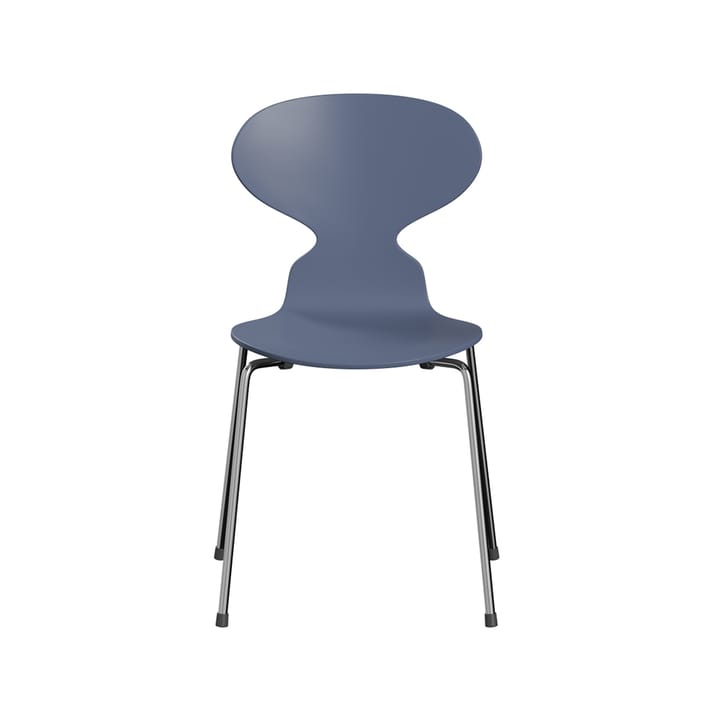 Myran 3101 stol - dusk blue, lackad, kromat stålstativ - Fritz Hansen