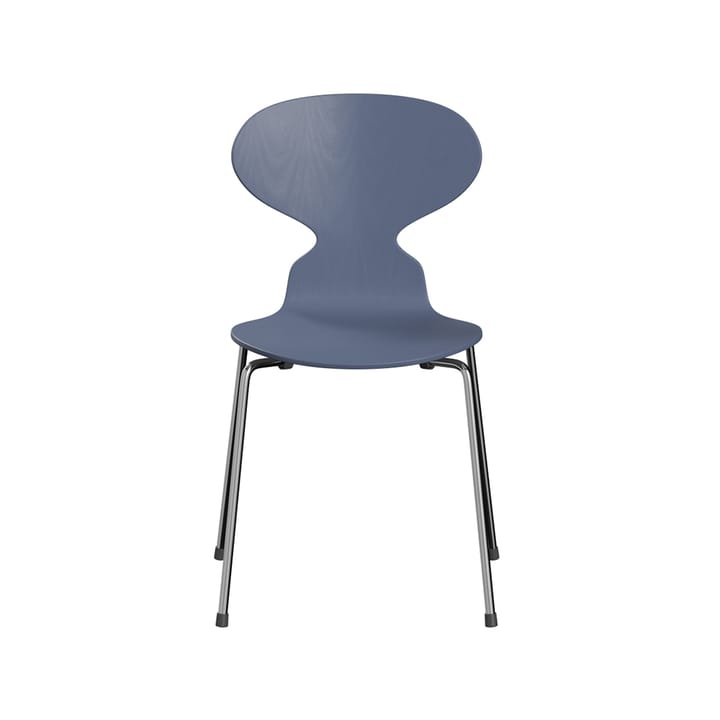 Myran 3101 stol - dusk blue, målad ask, kromat stålstativ - Fritz Hansen